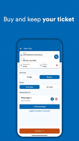 SNCB App Interface 1